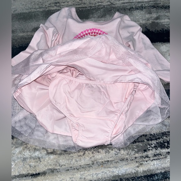 NWT pink heart rainbow tulle dress - Picture 3 of 4